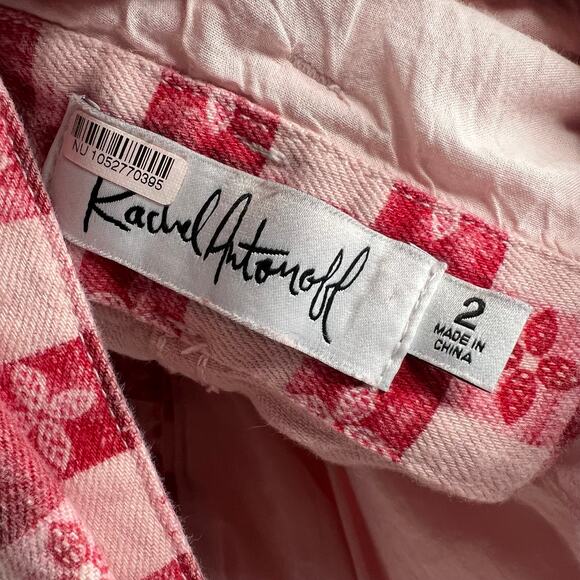 Rachel Antonoff Daisy Gingham Tablecloth Romper Size 2 - Picture 3 of 8